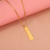 Wholesale Jewelry Simple Style Classic Style U Shape 304 Stainless Steel Plating Pendant Necklace