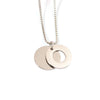 Wholesale Jewelry Simple Style Commute Round Customization Laser Engraving Titanium Steel Plating Pendant Necklace