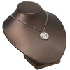 Wholesale Jewelry Simple Style Commute Round Customization Laser Engraving Titanium Steel Plating Pendant Necklace