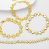 Wholesale Jewelry Simple Style Copper Electroplated Fourleaf Clover Starfish Shell Flower Pattern Bracelet