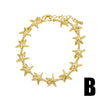Wholesale Jewelry Simple Style Copper Electroplated Ocean Series Pearl Shell Starfish Bracelet