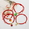 Wholesale Jewelry Simple Style Copper Goldplated Fruit Pattern Bracelet