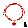 Wholesale Jewelry Simple Style Copper Goldplated Fruit Pattern Bracelet