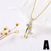 Wholesale Jewelry Simple Style Copper Goldplated Pendant Necklace With Cartoon Characters Box Chain For Unisex