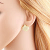 Wholesale Jewelry Simple Style Copper Heart Fruit Mushroom Electroplated Earrings