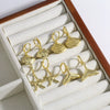 Wholesale Jewelry Simple Style Copper 18K Gold Plated Starfish Shell Fishtail Pendant Earrings For Women