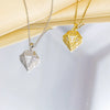 Wholesale Jewelry Simple Style Copper O Chain Pendant Necklace With Diamond Shape And Mixed Gemstone Setting And Electroplating
