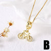 Wholesale Jewelry Simple Style Copper Shell Butterfly Pendant Goldplated O Chain Necklace