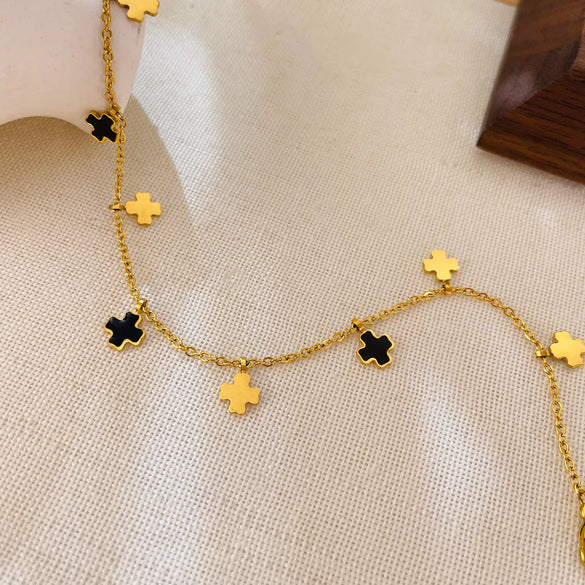 Wholesale Jewelry Simple Style Cross 304 Stainless Steel Anklet