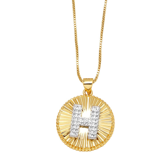 Wholesale Jewelry Simple Style Cross Copper Real Gold Plated Necklace