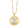 Wholesale Jewelry Simple Style Cross Copper Real Gold Plated Necklace