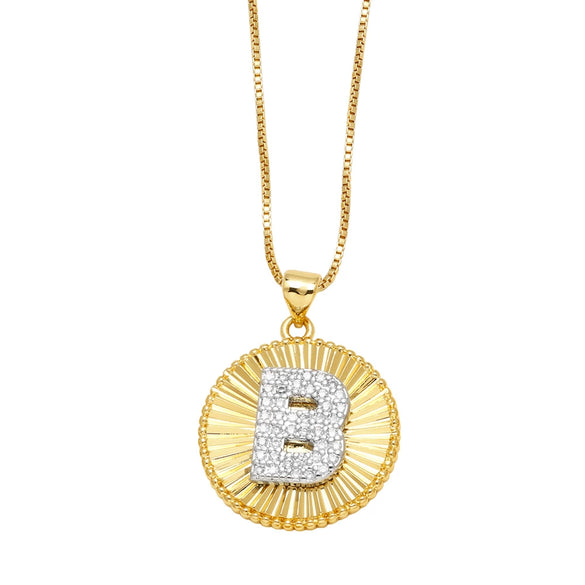 Wholesale Jewelry Simple Style Cross Copper Real Gold Plated Necklace