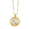 Wholesale Jewelry Simple Style Cross Copper Real Gold Plated Necklace