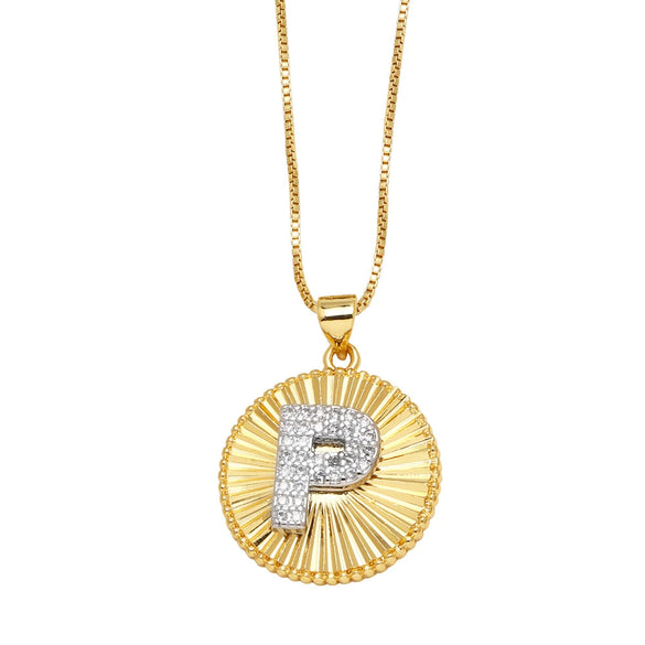 Wholesale Jewelry Simple Style Cross Copper Real Gold Plated Necklace
