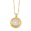 Wholesale Jewelry Simple Style Cross Copper Real Gold Plated Necklace