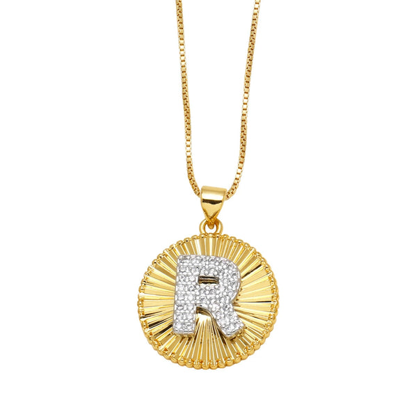 Wholesale Jewelry Simple Style Cross Copper Real Gold Plated Necklace