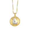 Wholesale Jewelry Simple Style Cross Copper Real Gold Plated Necklace