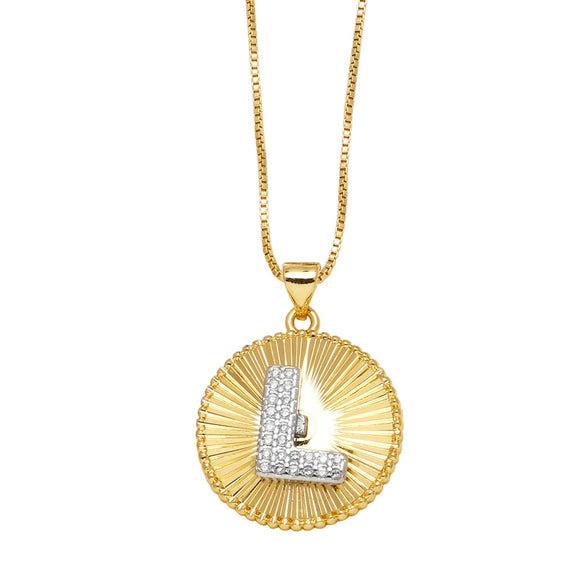 Wholesale Jewelry Simple Style Cross Copper Real Gold Plated Necklace