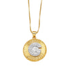 Wholesale Jewelry Simple Style Cross Copper Real Gold Plated Necklace