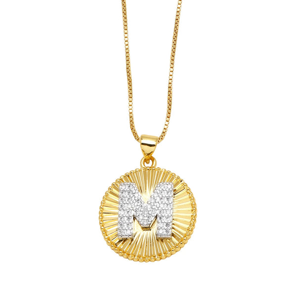 Wholesale Jewelry Simple Style Cross Copper Real Gold Plated Necklace
