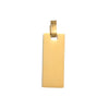 Wholesale Jewelry Simple Style Customization Laser Engraving Solid Color Titanium Steel Plating Cable Chain Pendant Necklace