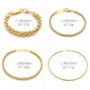 Wholesale Jewelry Simple Style Geometric 304 Stainless Steel 18K Gold Plated Foxtail Chain Bracelets Necklace