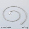 Wholesale Jewelry Simple Style Geometric 304 Stainless Steel 18K Gold Plated Foxtail Chain Bracelets Necklace