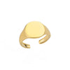 Wholesale Jewelry Simple Style Geometric Round Heart Shape 304 Stainless Steel 18K Gold Plated Plating Open Rings