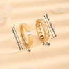 Wholesale Jewelry Simple Style Geometric Solid Color 304 Stainless Steel Rhinestones Zircon 18K Gold Plated Inlay Rings