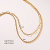 Wholesale Jewelry Simple Style Geometric Solid Color Titanium Steel Chain Necklace