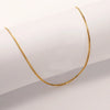 Wholesale Jewelry Simple Style Geometric Solid Color Titanium Steel Chain Necklace