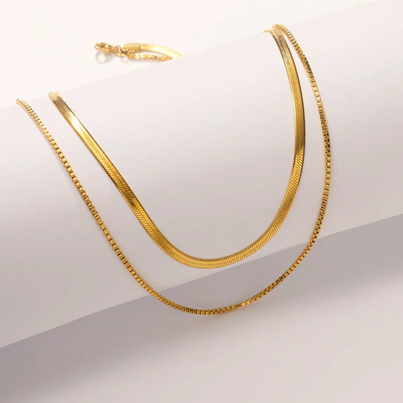 Wholesale Jewelry Simple Style Geometric Solid Color Titanium Steel Necklace