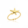 Wholesale Jewelry Simple Style Geometric Star Butterfly 304 Stainless Steel Plating Open Rings
