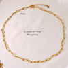 Wholesale Jewelry Simple Style Geometric Titanium Steel 14K Gold Plated Necklace