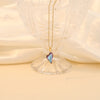 Wholesale Jewelry Simple Style Heart Shape 304 Stainless Steel Glass 18K Gold Plated Plating Inlay Pendant Necklace