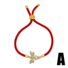 Wholesale Jewelry Simple Style Heart Shaped Copper Goldplated Electroplating Bracelet