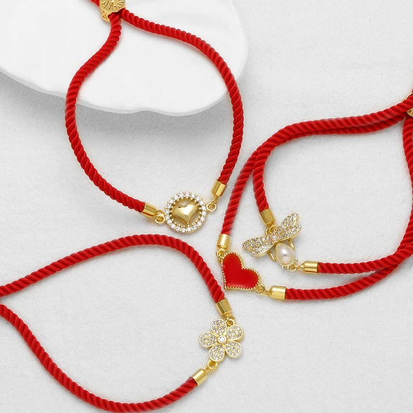 Wholesale Jewelry Simple Style Heart Shaped Copper Goldplated Electroplating Bracelet