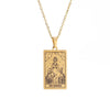 Wholesale Jewelry Simple Style Human Tarot 304 Stainless Steel Plating Pendant Necklace