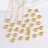 Wholesale Jewelry Simple Style Inlaid Zircon Heart Pendant Necklace Copper Electroplating