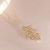 Wholesale Jewelry Simple Style Leaf Copper Electroplated Ochain Pendant Necklace