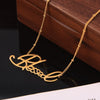 Wholesale Jewelry Simple Style Letter 304 Stainless Steel 18K Gold Plated Necklace