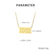Wholesale Jewelry Simple Style Number 304 Stainless Steel 18K Gold Plated Plating Pendant Necklace