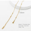 Wholesale Jewelry Simple Style Printing 316 Stainless Steel  Plating Necklace