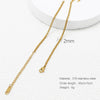 Wholesale Jewelry Simple Style Printing 316 Stainless Steel  Plating Necklace