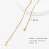 Wholesale Jewelry Simple Style Printing 316 Stainless Steel  Plating Necklace
