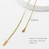 Wholesale Jewelry Simple Style Printing 316 Stainless Steel  Plating Necklace