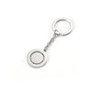 Wholesale Jewelry Simple Style Round 304 Stainless Steel Plating Cable Chain Pendant Necklace Keychain