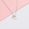 Wholesale Jewelry Simple Style Round Customization Laser Engraving 304 Stainless Steel Plating Pendant Necklace Cable Chain