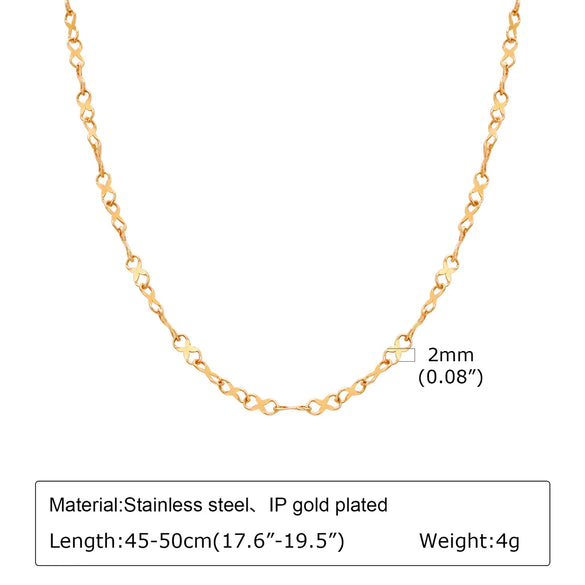 Wholesale Jewelry Simple Style Solid Color 201 Stainless Steel Bracelets Necklace