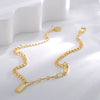 Wholesale Jewelry Simple Style Solid Color Rectangle Copper Anklet